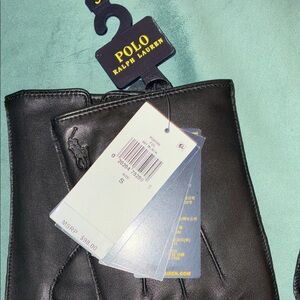Polo by Ralph Lauren Black Leather Gloves